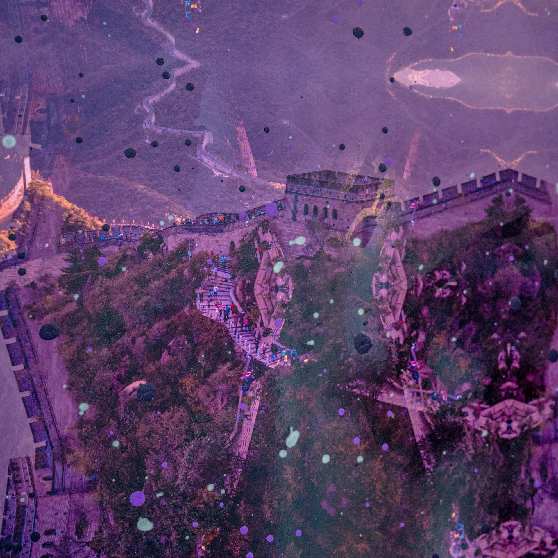 Chinese Wall sunset, Beijing, CU, Fine Art People, Metropolitan Aura Show